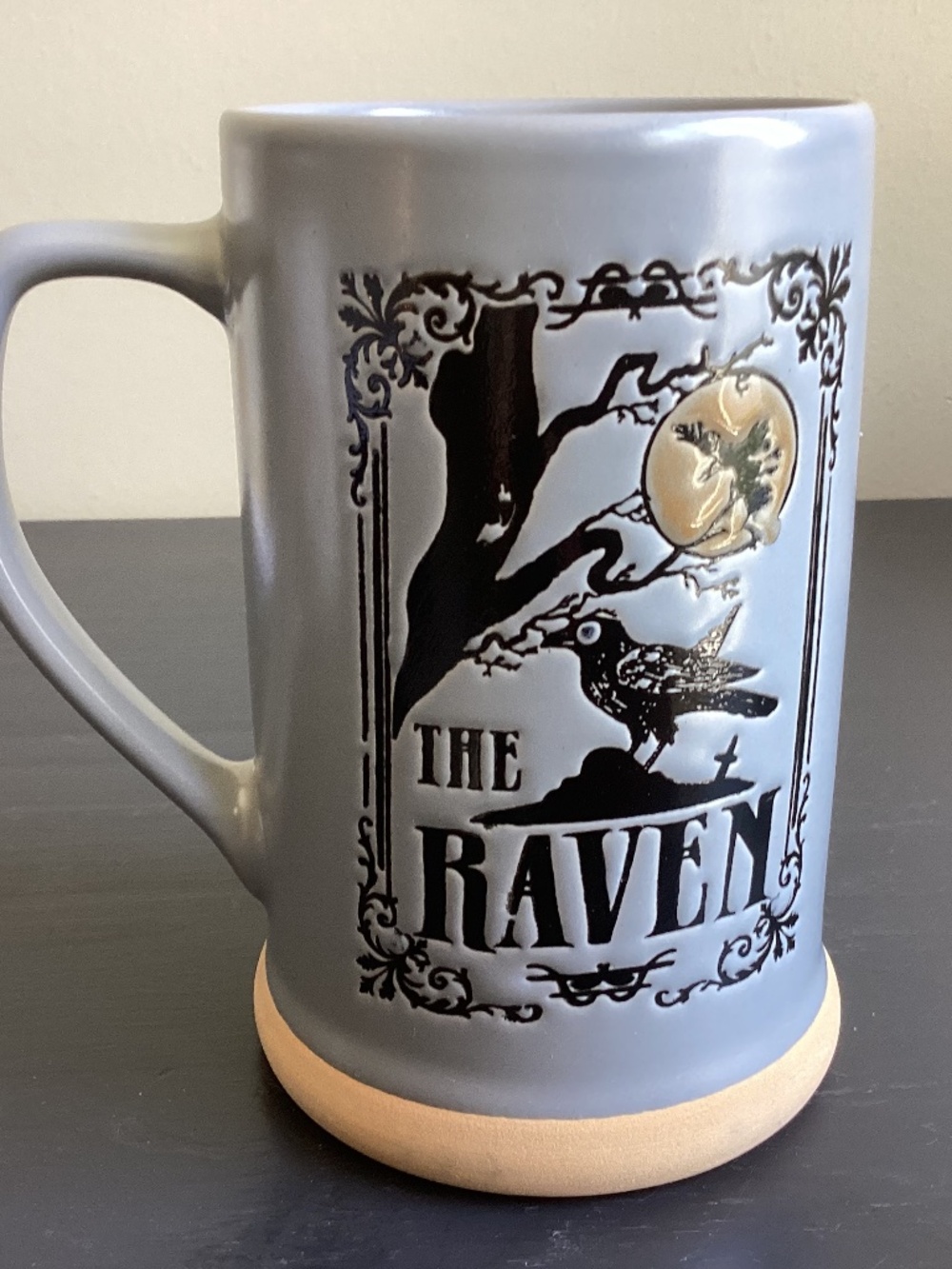 NWT Eli & Ana ‘The Raven’ Ceramic Stein Hand Painted Halloween Mug 20oz